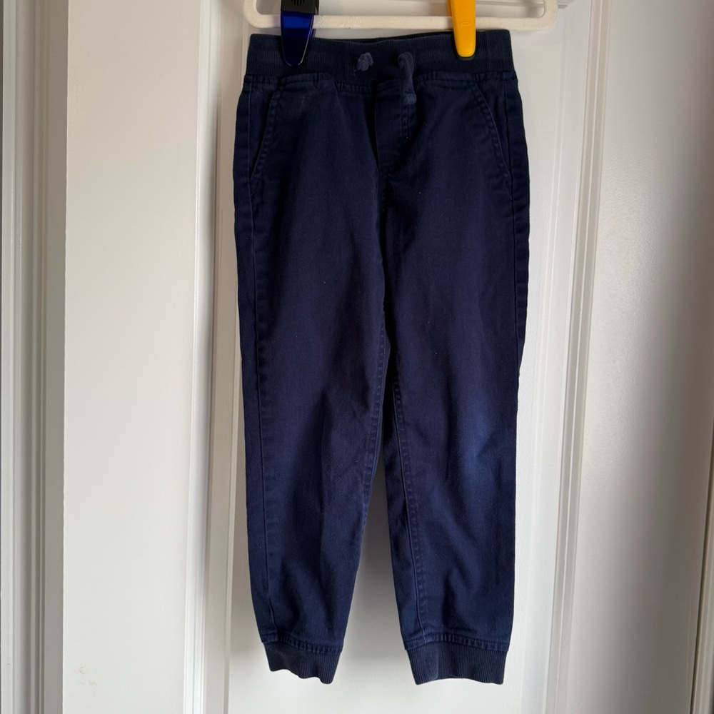 Janie and Jack Classic Twill Jogger Navy Size 5 Barely Worn 2 of 2 Pairs